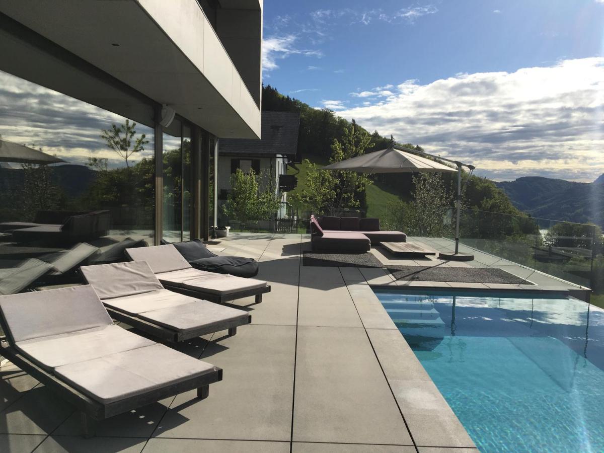Attersee Luxury Design Villa With Dream Views, Large Pool And Sauna Нусдорф-ам-Аттерзее Экстерьер фото
